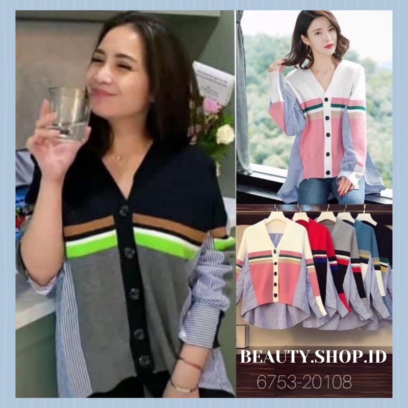 [IMPORT] Cardi Nagita Knit Import - Cardigan Blouse