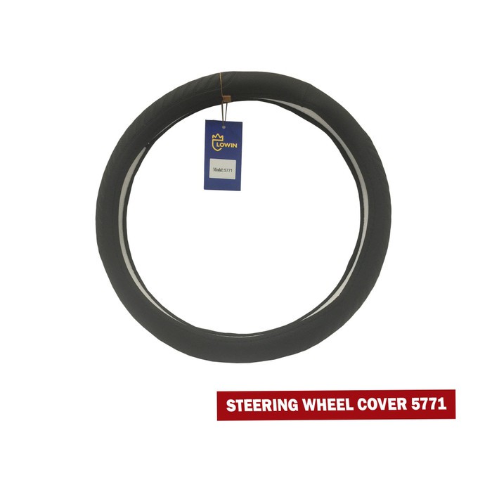 SARUNG SETIR MOBIL / STEERING WHEEL COVER PREMIUM KULIT LOWIN 5771