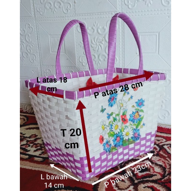tas anyaman / parcel lebaran / sovenir free nama