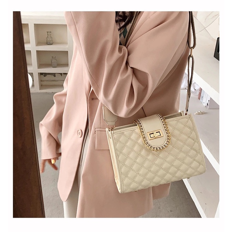 BJ31883 - BEIGE/BLACK/KHAKI - TAS IMPORT TAS WANITA FASHION IMPORT MODIS ELEGAN TERMURAH TERLARIS TERBARU BAGSTORE JAKARTA TAS BATAM LT1883