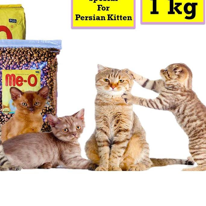 Makanan kucing Meo kitten Persia repack 1Kg Me-O