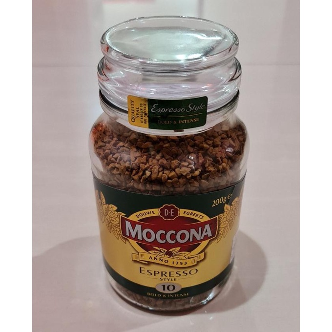

Kopi Moccona Coffee Espresso Style 10 Bold & Intense 200 Gram -Diskon Sd 50%