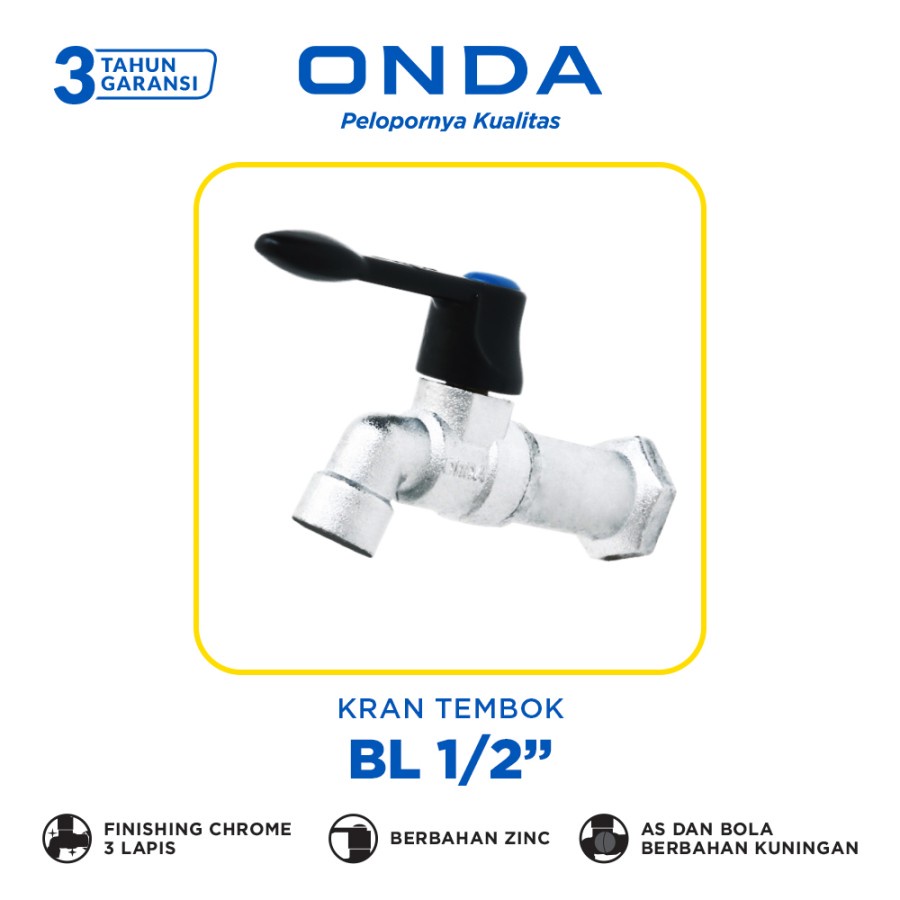 Kran Onda BL 1/2 Inch / Kran Air / Kran besi Onda