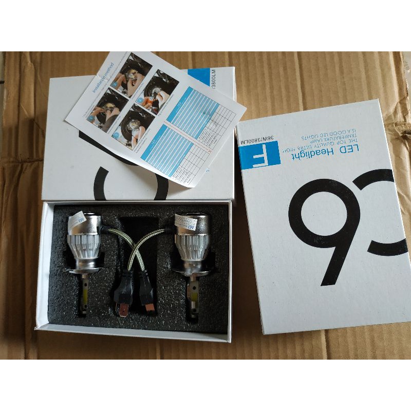 Lampu  LED C6 Soket H4 original murah