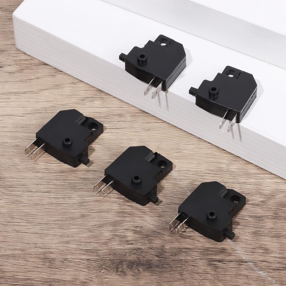 R-FLOWER 1/5/10pcs Stop Rem Depan Hitam Universal Rem Stop Suku Cadang Tombol Tekan Saklar