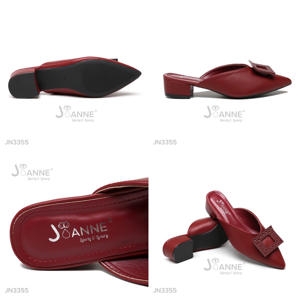 JOANNE Pump Heel Mules Shoes Sepatu Kerja #JN3355 ORIGINAL