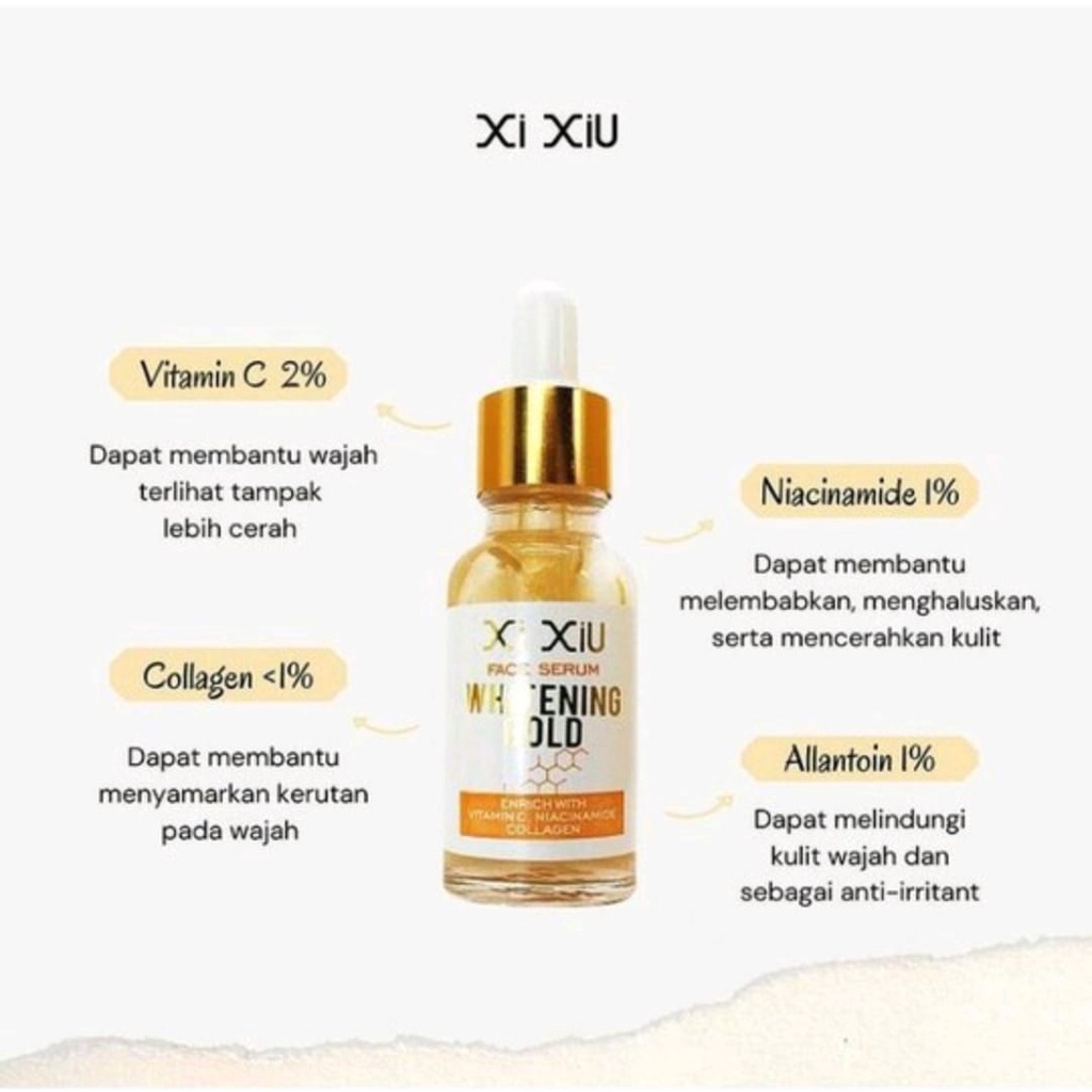 XI XIU FACE SERUM SERIES / SERUM WAJAH XI XIU BPOM HALAL ORIGINAL