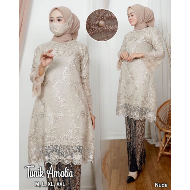 KEBAYA ORIGINAL//KEBAYA MODERN//SET TUNIK AMELIA//Kode ADK