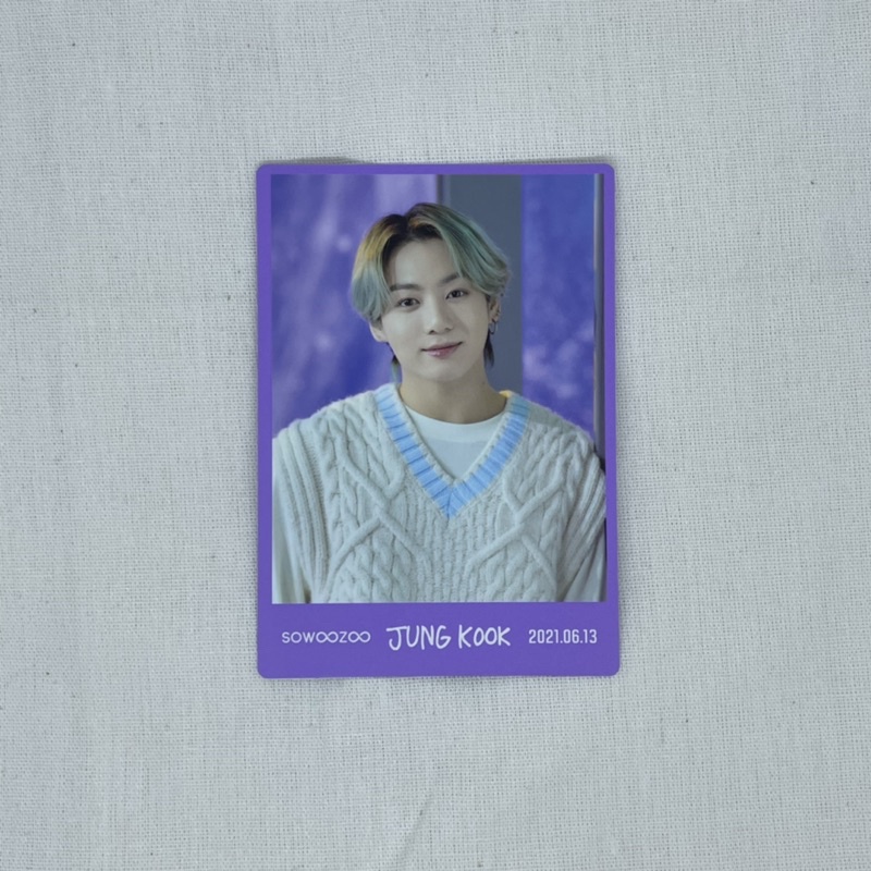 Photocard pc jungkook BTS special message card spc mpc sowoozoo muster 2021