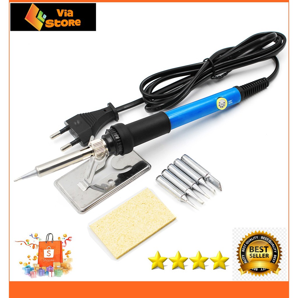 Solder Iron Adjustable Temperature 60W - CS-31 Taffware