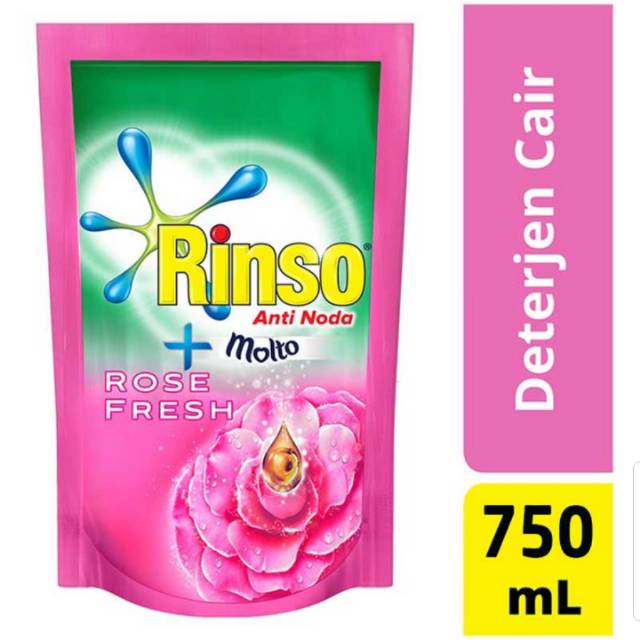 Rinso Molto Deterjen Cair Pink 800ml