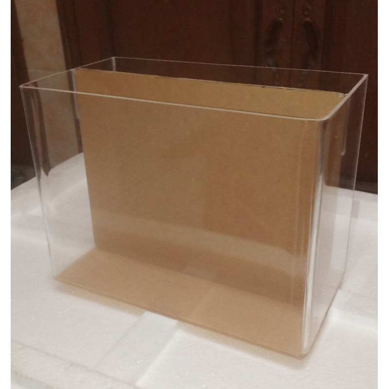 soliter selfie akrilik cupang sekat full bening 15*10*15 / packing buble wrap