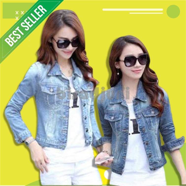 JAKET WANITA FUNNY CEWEK U1S7 HIJACKET OKSANA C2 AE GUARANTEED JAKET VITA JAKET JEANS MURAH