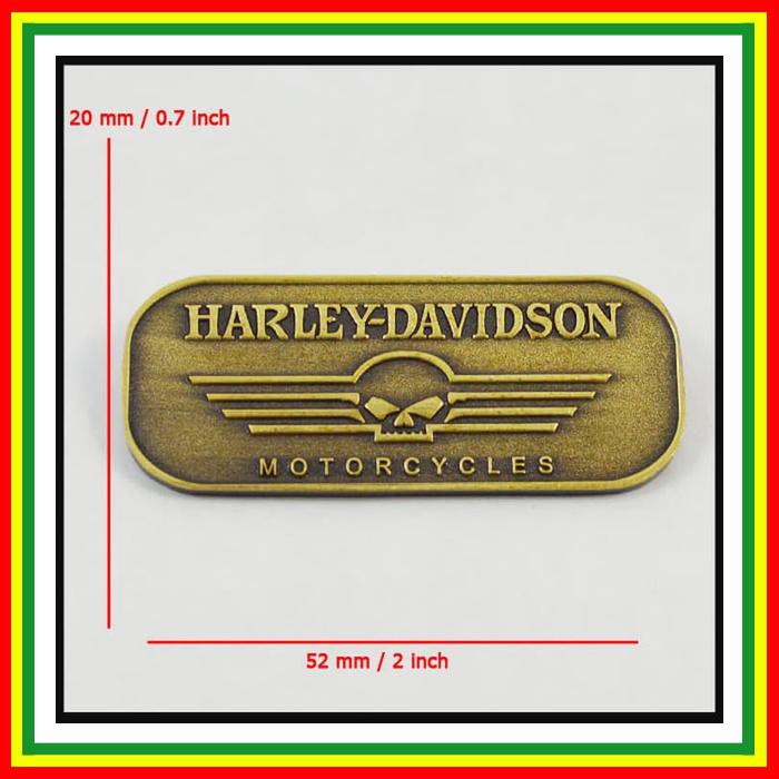 Jaket Kulit Harley Davidson Jaket Pria Harley ~ Lapel Pin Jaket Harley Davidson Brass Willie G Skull