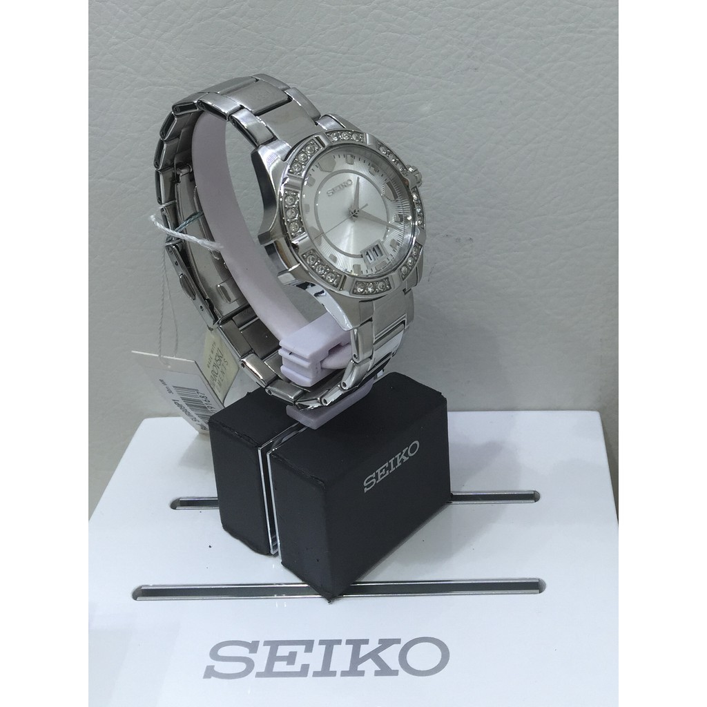 Seiko Ladies SUR809P1 Quartz Swarovski Big Date | Jam Wanita SUR 809