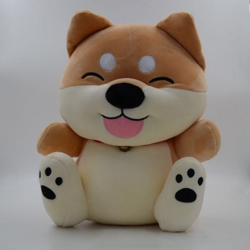 Boneka Anjing Shiba Inu Stand 45cm Husky Jumbo Lucu Murah Lembut Dan Empuk