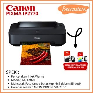Printer Canon IP 2770 Resmi include tinta 1set