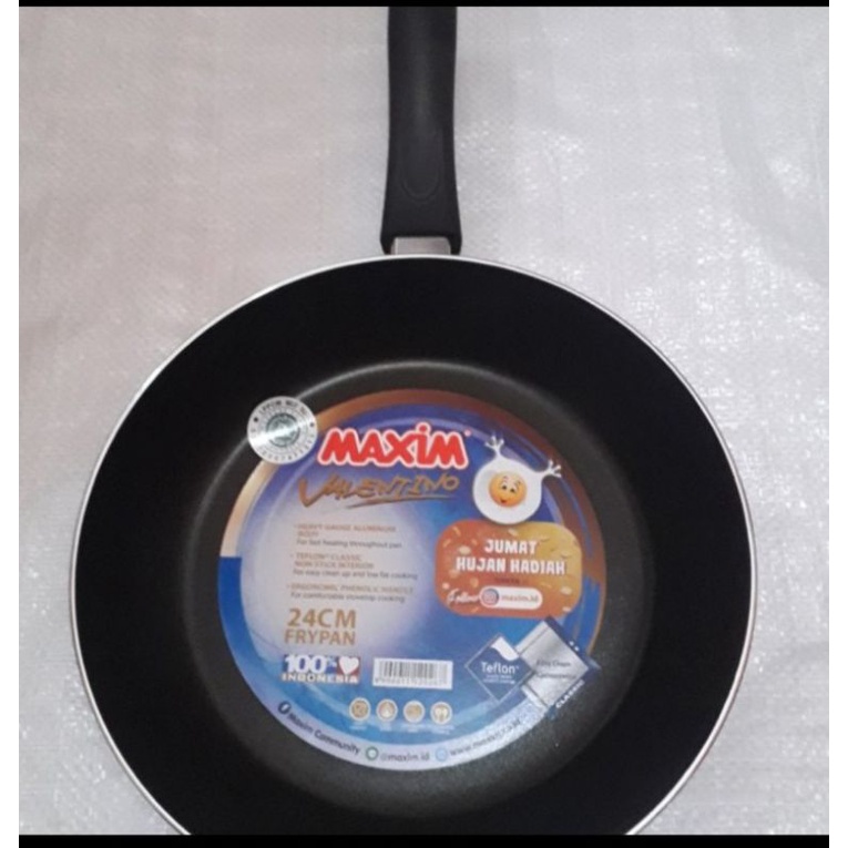 maxim valentino fry pan teflon wajan penggorengan 24 cm