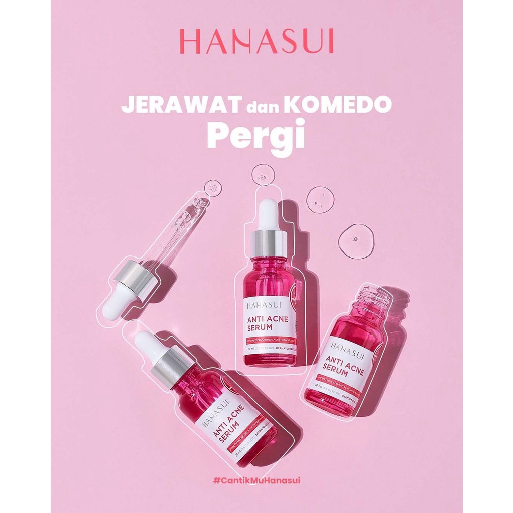 Hanasui Anti Acne Serum Perawatan Kecantikan Wajah Serum Jerawat Serum Acne Hanasui Original Bpom