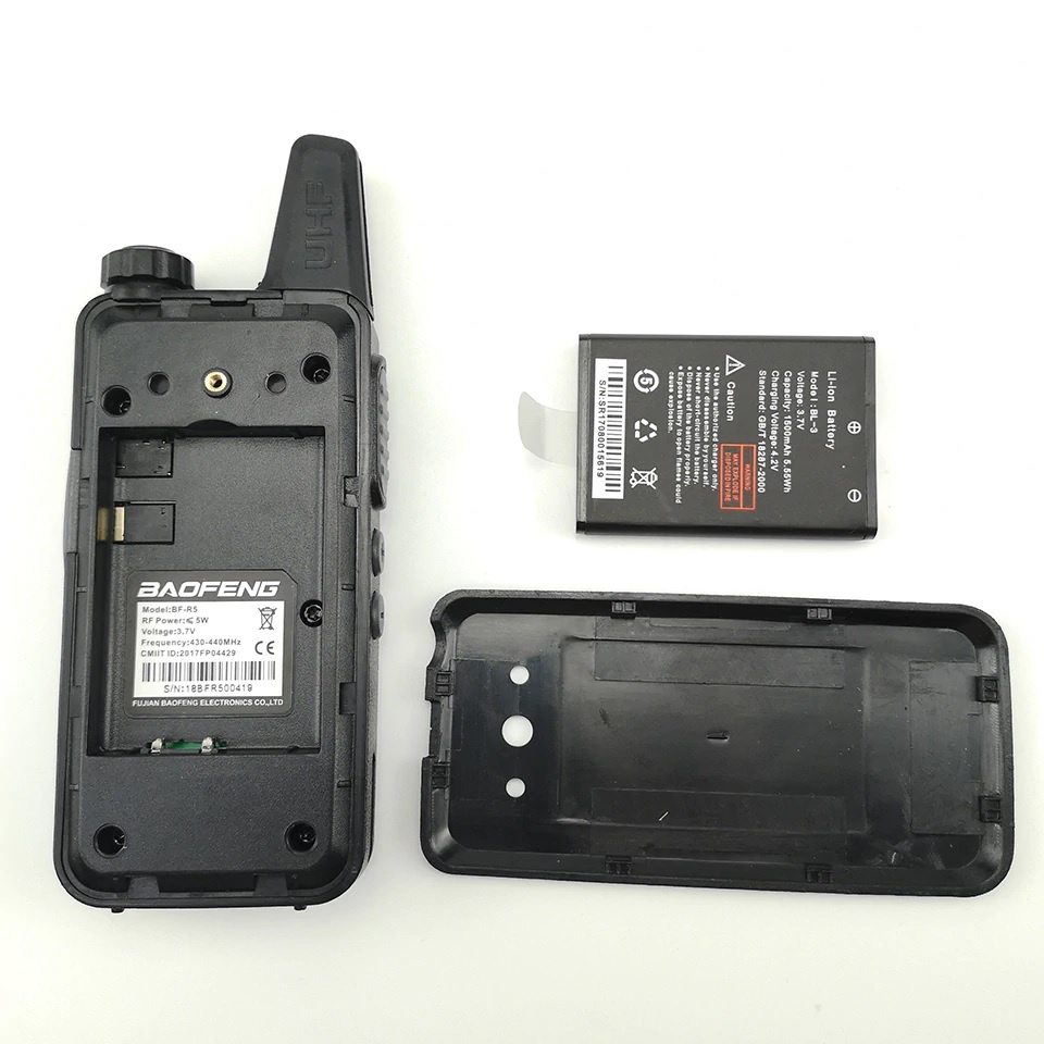 R5 MINI - Handy Radio Walkie Talkie Single Band 400-470Mhz - Radio Panggil Dua Arah Ukuran Mini Portabel