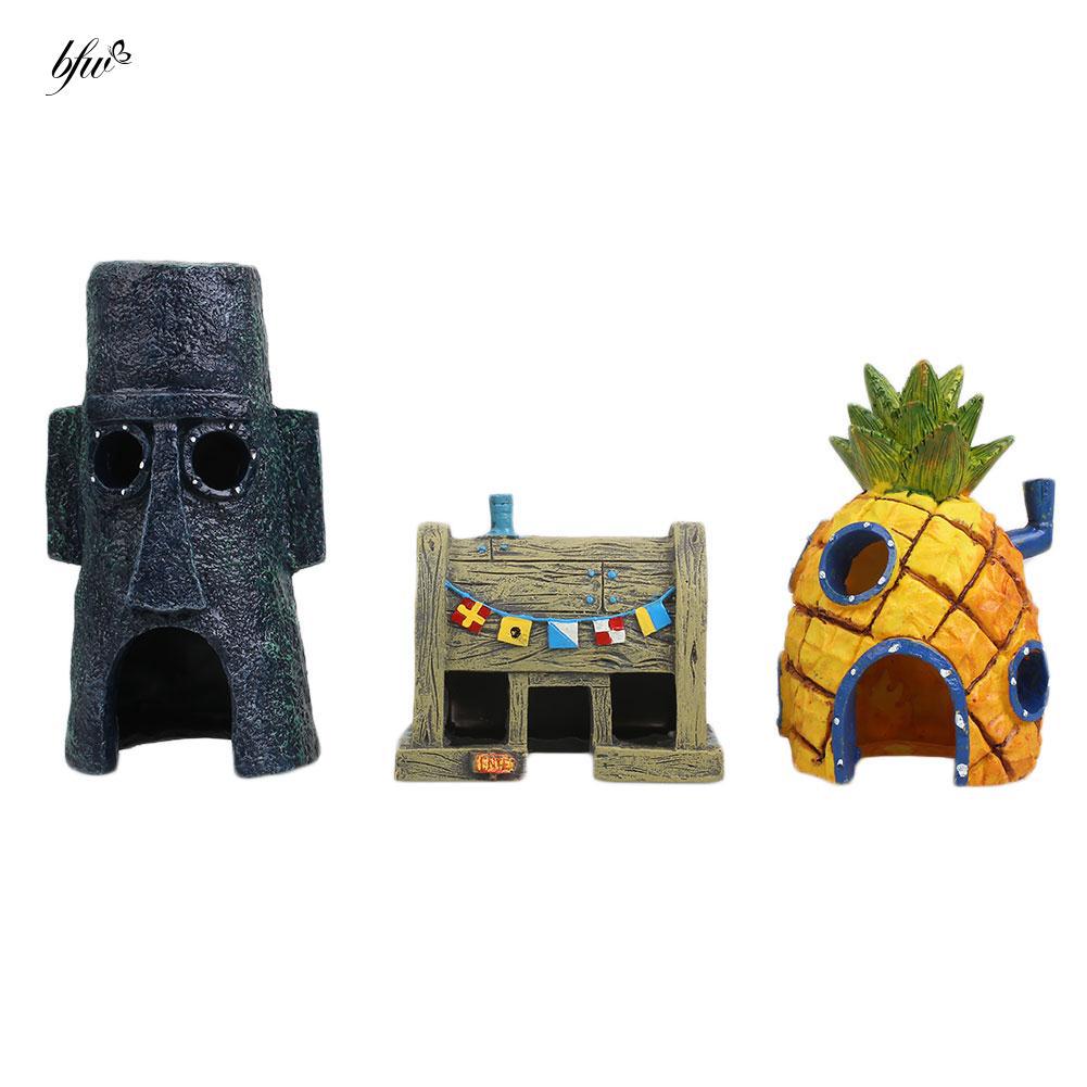 Ornamen Rumah Nanas Spongebob  Squidward Krusty Krab 