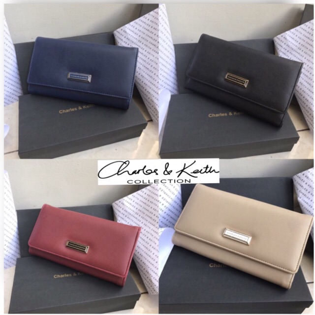 Dompet Wanita Charles and Keith / CK / Charles n Keith Double Flip Wallet Best Seller