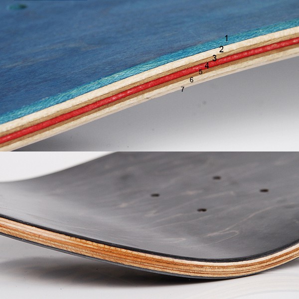 Deck skateboard 31x8 8 8.25 inch 8.5 inch OEM Bahan Bambu Dengan fiberglass