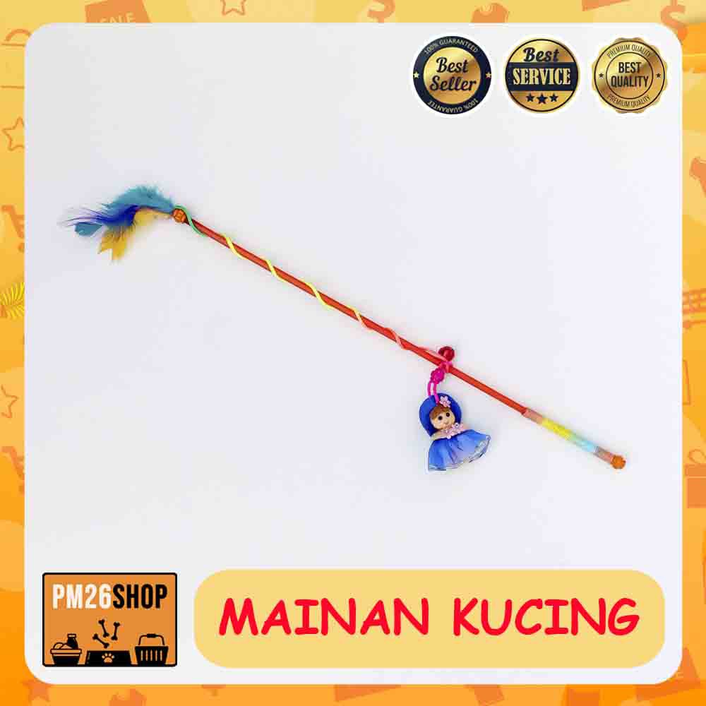 Mainan Kucing Tongkat Pancing Boneka Imut Kd. 1146