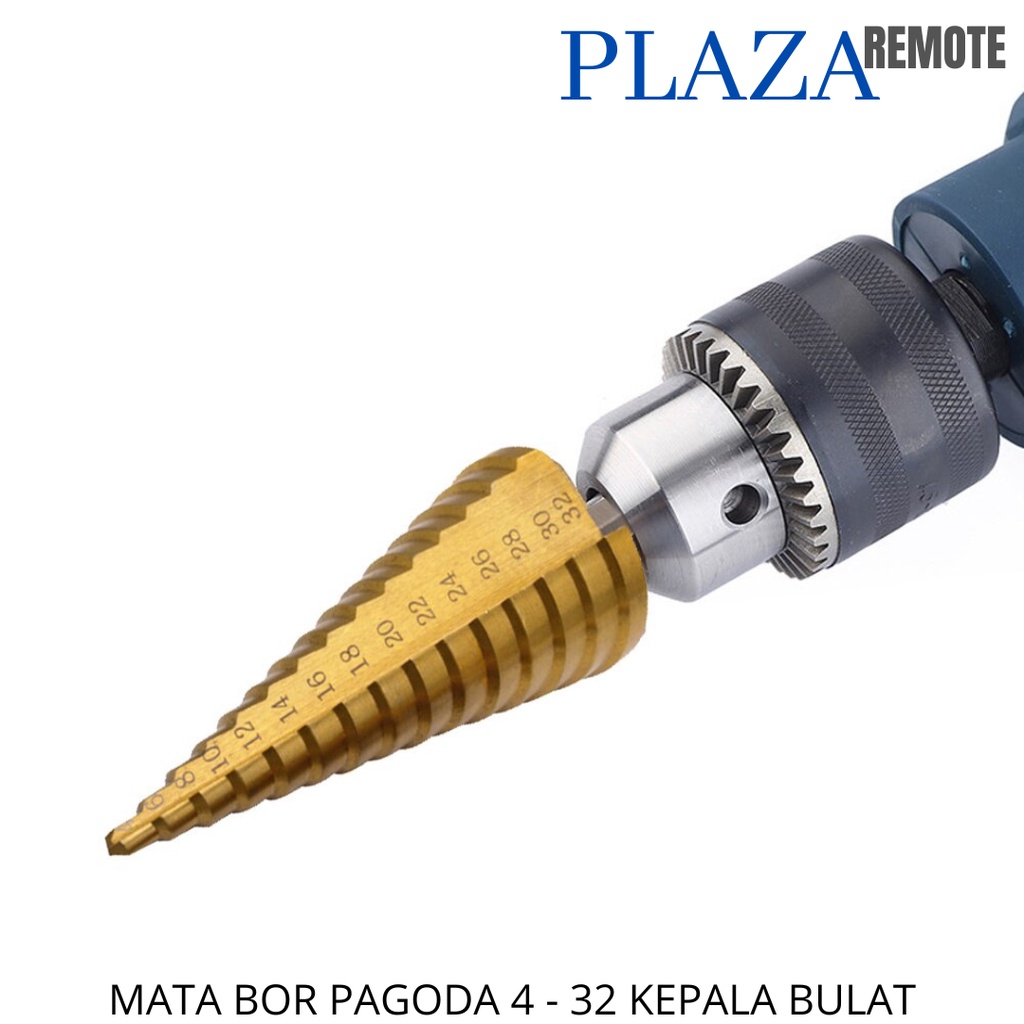 MATA BOR PAGODA HSS TITANIUM STEP CONE KEPALA BULAT