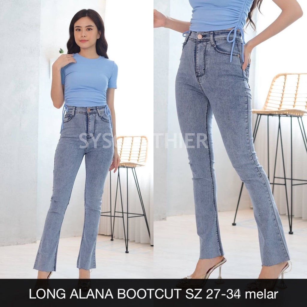 CELANA JEANS WANITA LONG ALANA BOOTCUT