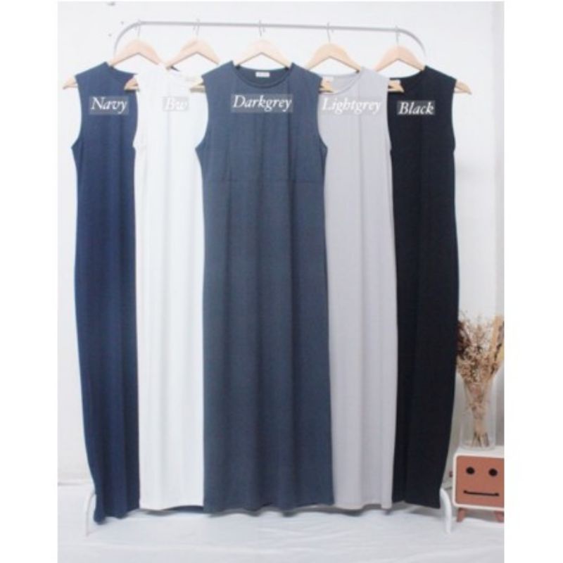 INNER SPAN LONG DRESS / INNER SPAN PANJANG NON BUSUI