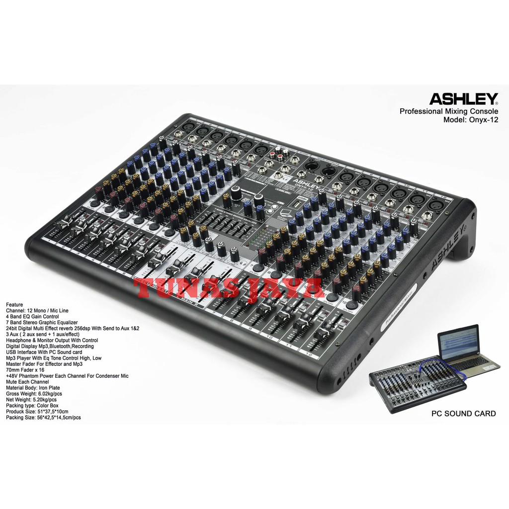 Mixer Audio ashley ONYX12 - ONYX 12 Original