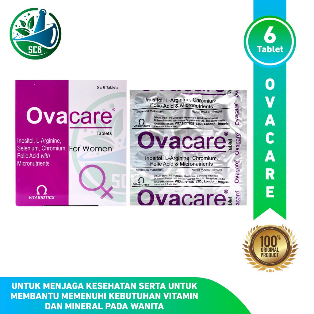 Ovacare Strip - Vitamin Kesuburan Wanita Isi 6 Tablet