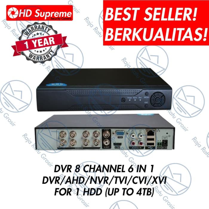 DVR RECORDER CCTV 4 CHANNEL 1080P