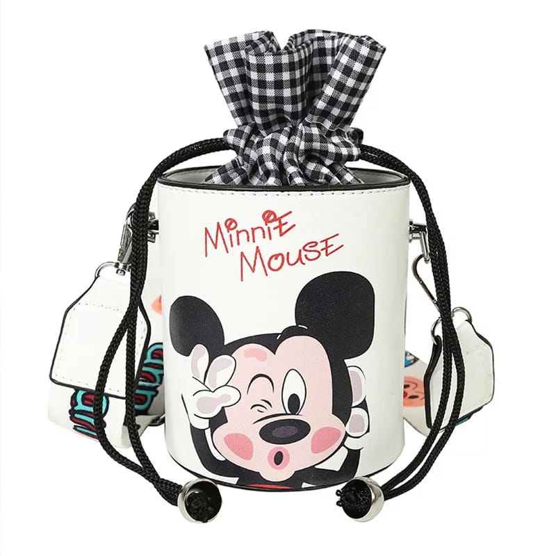 L5354 T6217 Tas Selempang Gadis Cantik Bucketbag  MF Tas Fashion Tas Batam Tali Serut Motif Disney M