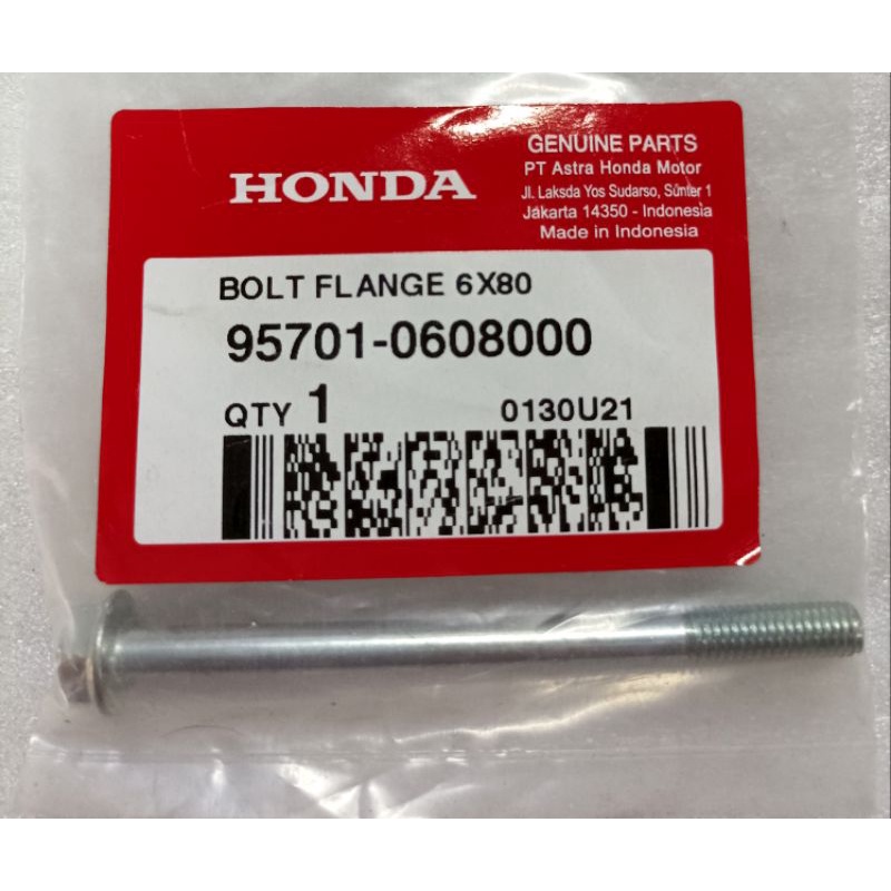 Baut Bolt Flange 6x80 Ori Honda 957010608000