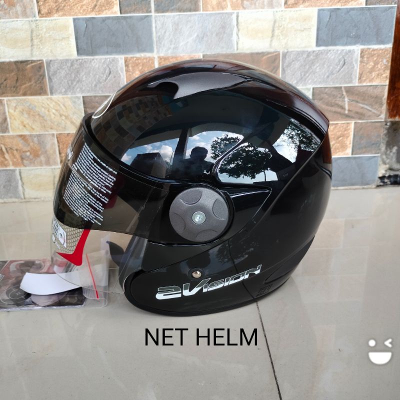 HELM KYT 2 VISION BLACK METALIK ORIGINAL KYT 2 VISION