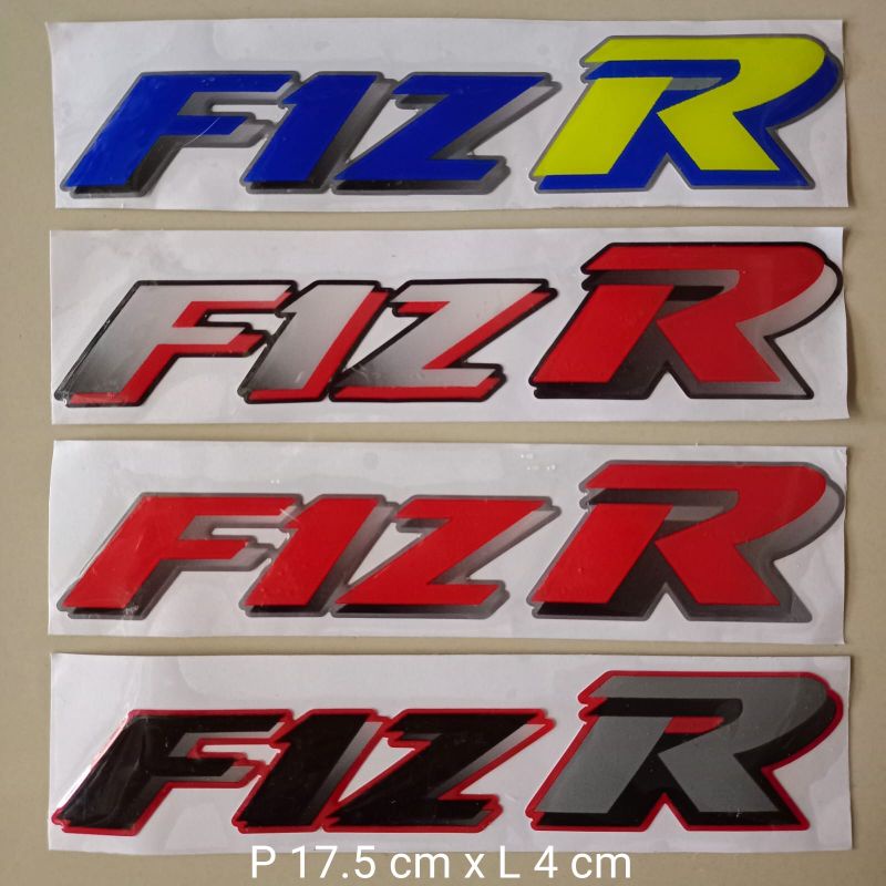 Emblem logo Yamaha fizr F1Zr  Caltex timbul berkualitas terbaik termurah