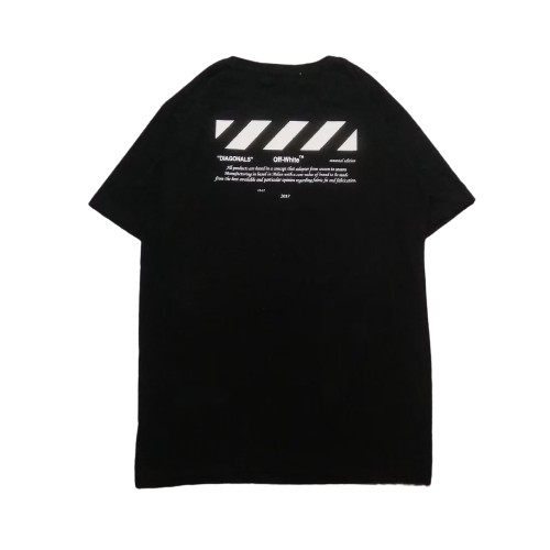 T-Shirt OFF WHT DIAGONAL – Black Edition Trendy Casual Unisex Good Brand Quality Stylish