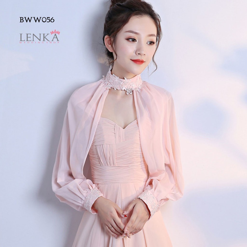 [HOT SALE] AKSESORIS PESTA BOLERO PINK PENGANTIN BRIDAL WEDDING WANITA BWW056