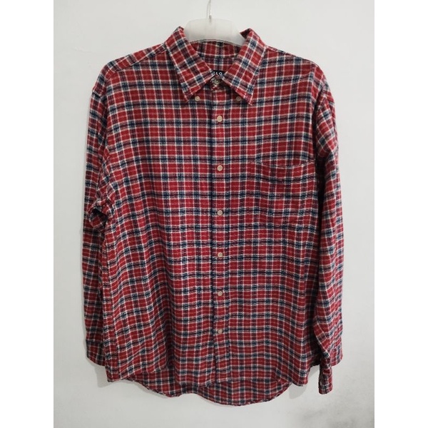 Jual Kemeja Flanel Uniqlo Kemeja Flanel Kotak Kotak Lengan Panjang Shopee Indonesia