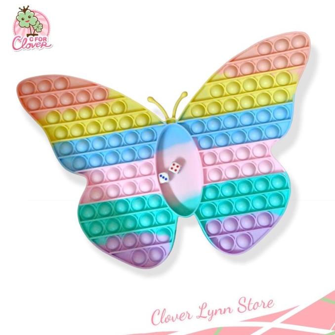 Pop It Battle Jumbo Butterfly / Popit Tiktok Viral Dadu Its Bubble