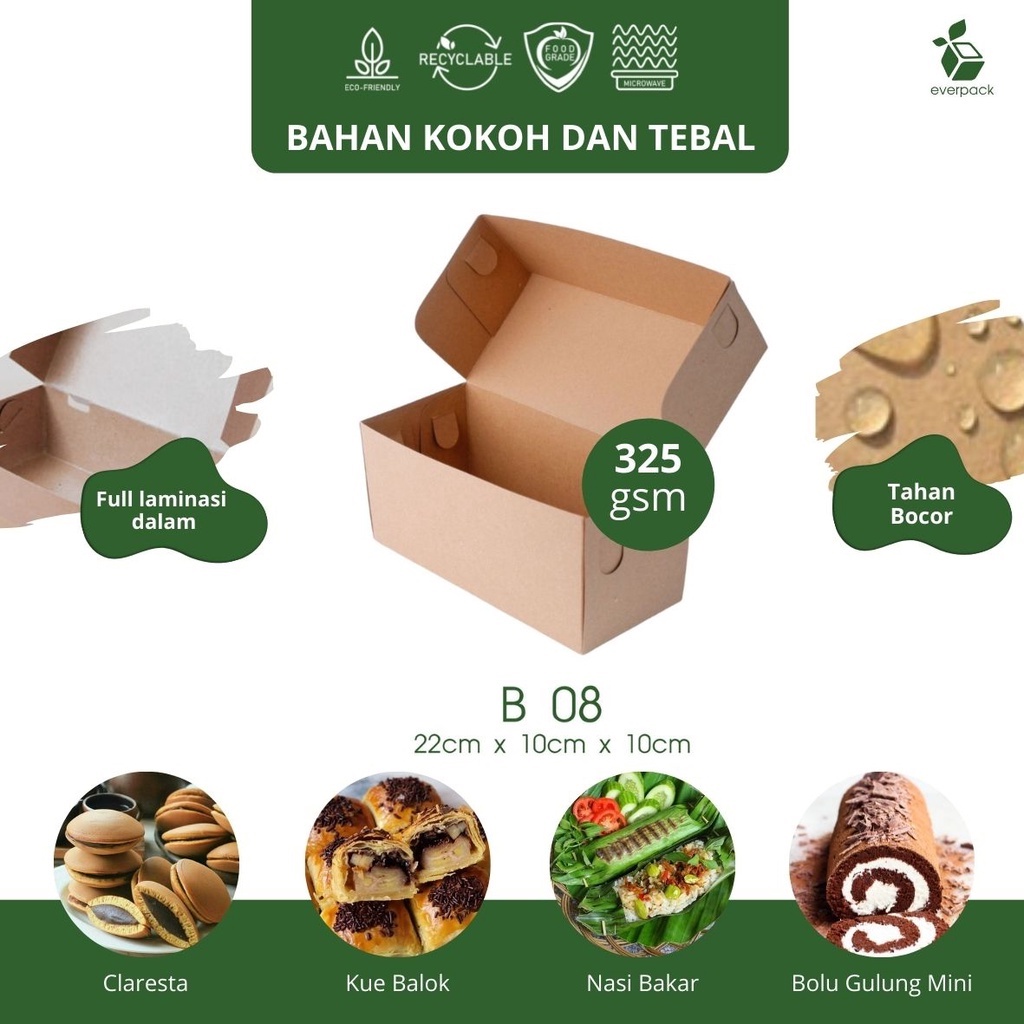 

Paper Box (22x10x10 | 325 gsm) | Kraft Paper Laminasi | Paper Lunch Box | Polos | Packaging Makanan Kerudung Baju Distro T-Shirt | Roti Bakar | Kotak Kemasan Makanan Kue Bolu Cake Cookies | min. 50 pcs Polos | UMKM Bandung | Jualan Bisnis Pemula