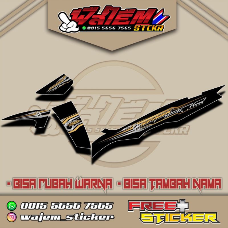striping transparan vega new r gold