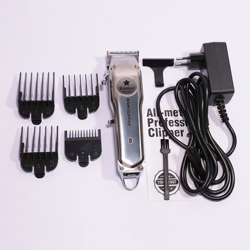 Kemei Mesin Cukur Rambut Km-1997 Alat Cukur Professional Cordless
