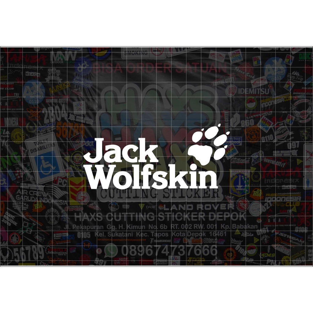 Cutting Sticker Jack Wolfskin Ukuran 10 Cm