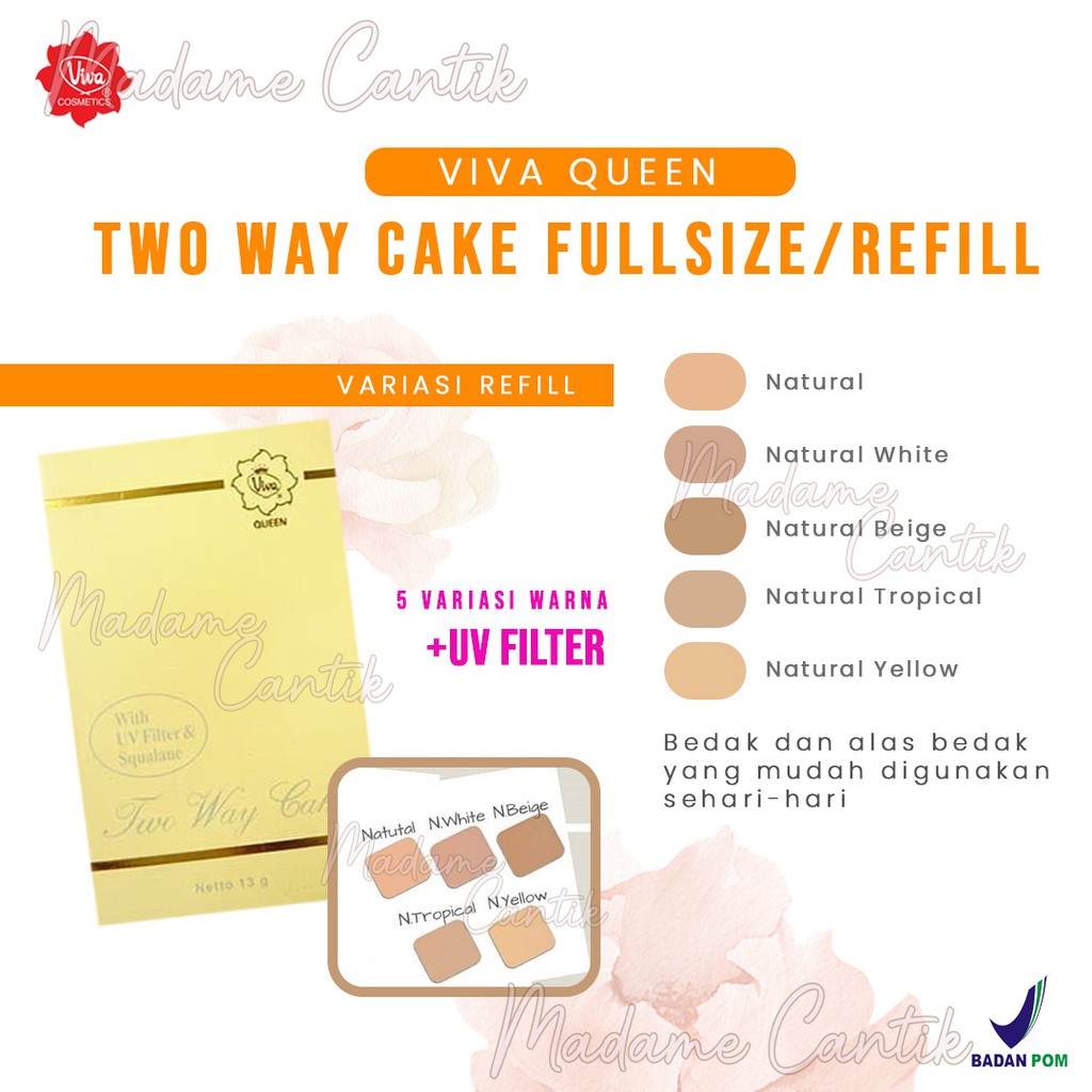 ✿ MADAME ✿ VIVA QUEEN TWO WAY CAKE | REFILL VIVA QUEEN TWO WAY CAKE ORIGINAL BY VIVA