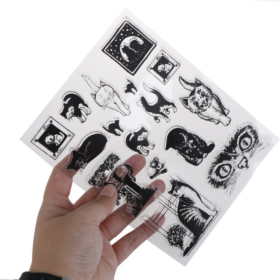 Clear Stamp (Stempel Transparan/Bening) - Cat