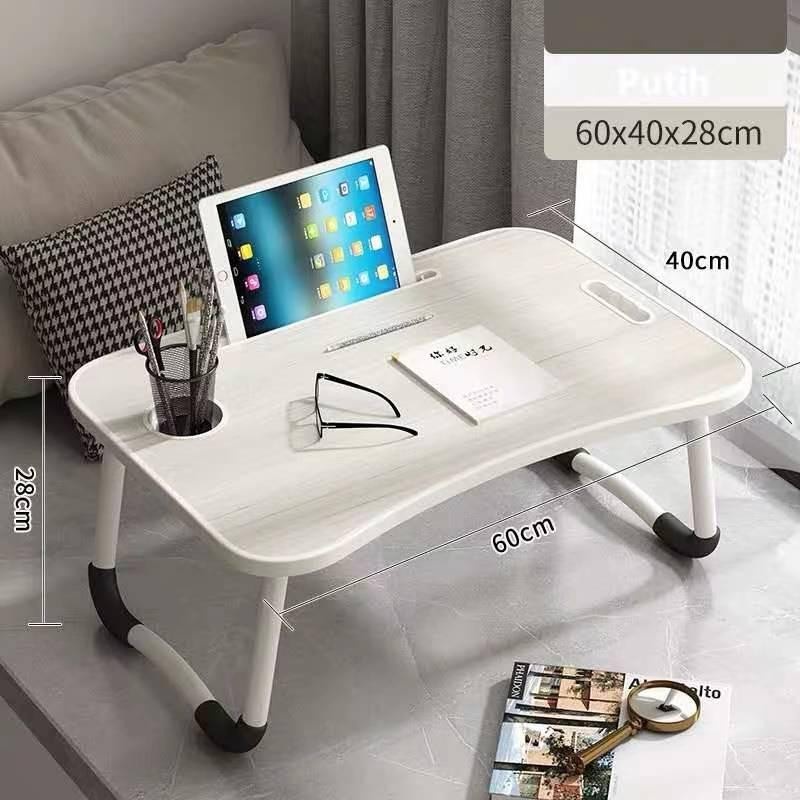 Meja Laptop / Meja Belajar Lipat Portable Besar