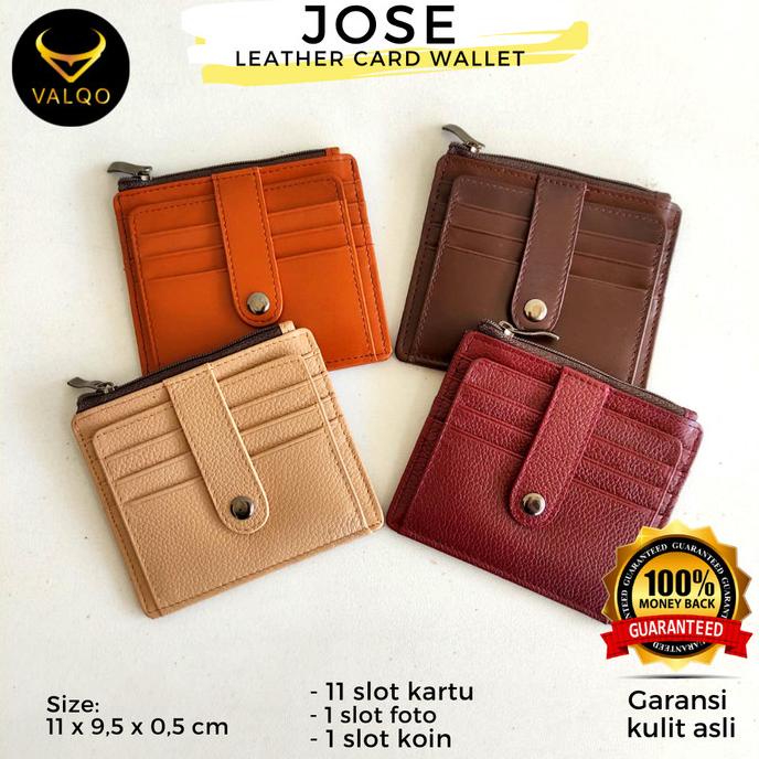 

Office & Stationery | Document Organizer | [Valqo] Dompet Kartu Jose Kulit Sapi 11 Slot Kartu 1 Foto 1 Koin | Best Seller